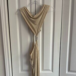 Meshki Beige Maxi Dress